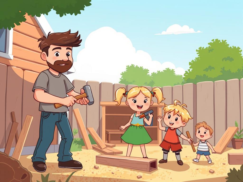 Building the cubby house