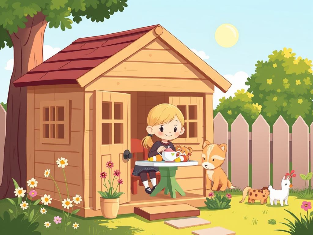 The finished cubby house